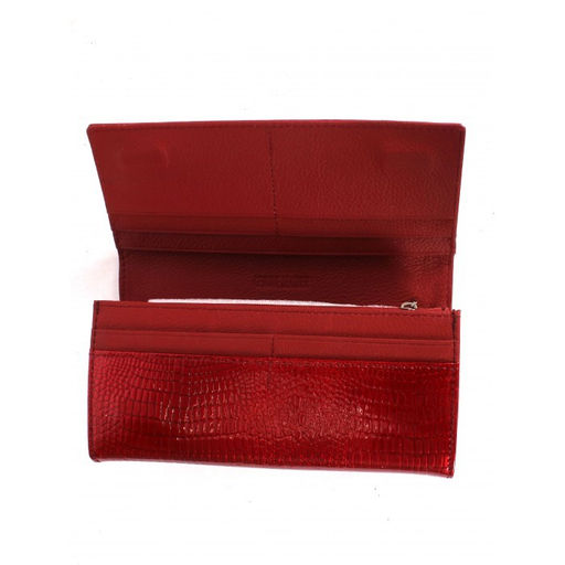 Кошелек женский натуральная кожа Henghuang-AE 501-1, 7отд, 10карм, красный SALE 264540