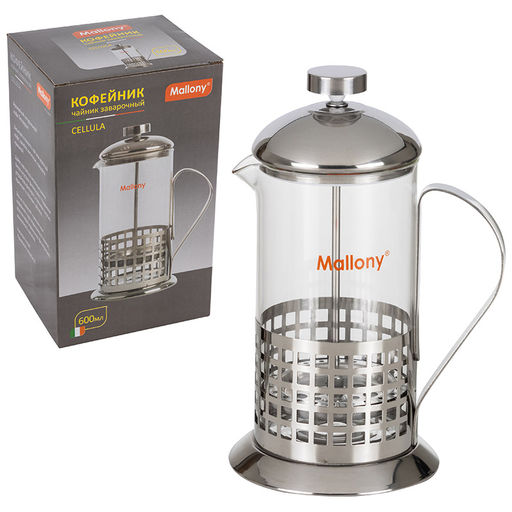 Чайник/кофейник (кофе-пресс) "Cellula" В511-600 мл сталь арт 950138