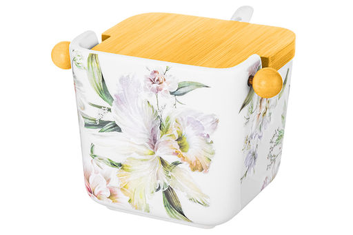 Банка д/сыпучих продуктов 250 мл 12*9,5*9 см Корнелия NEW BONE CHINA - Elan gallery фото 6