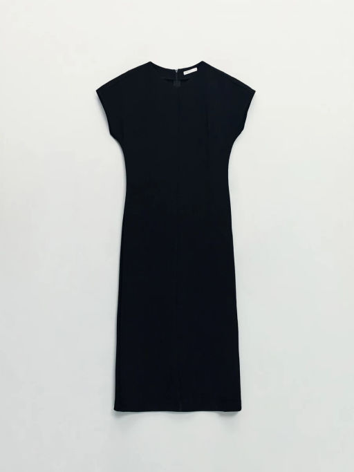 Платье миди с V-образным вырезом / Zarina