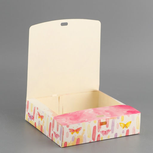 Складная коробка подарочная Приятных моментов, 20 х 18 х 5 см, БЕЗ ЛЕНТЫ - Дарите счастье фото 5