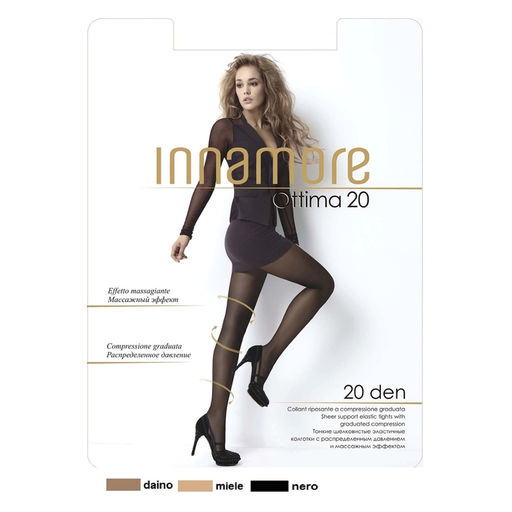 Колготки женские INNAMORE Ottima 20 цвет загар (daino), р-р 4