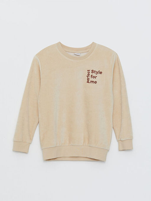 Bisiklet Yaka Nak??l? Uzun Kollu Erkek ?ocuk Sweatshirt - Waikiki фото 3