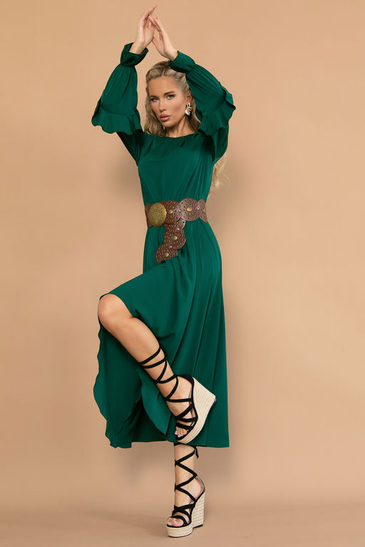 Платье Манящий аромат (изумрудный) - Эльза фото 8