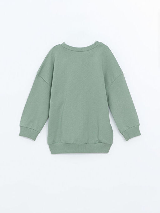 Bisiklet Yaka Bask?l? Erkek Bebek Sweatshirt - Waikiki фото 3