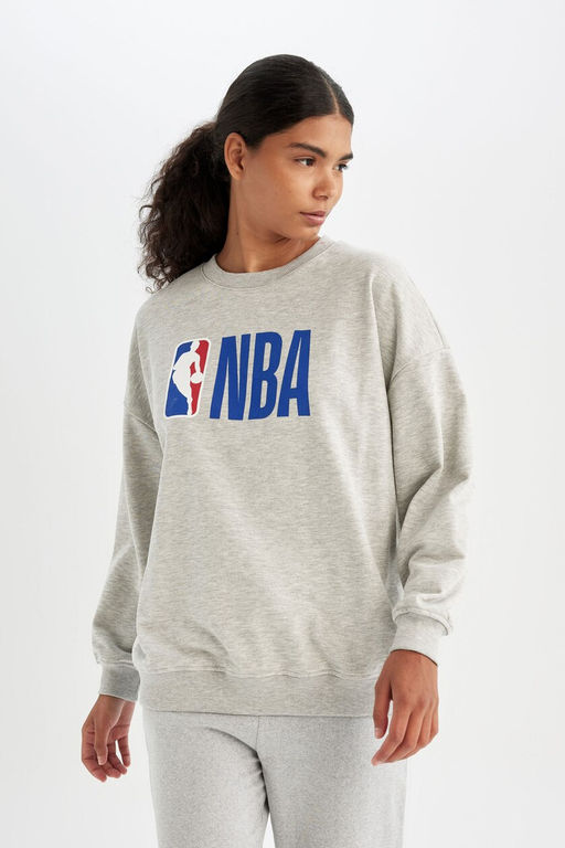 DeFactoFit Толстовка оверсайз с круглым вырезом NBA NBA  фото 18