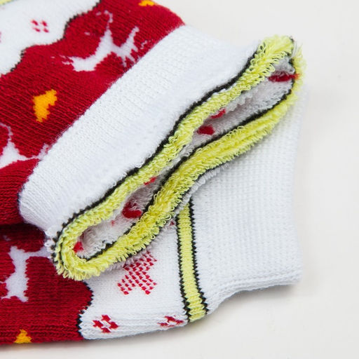 Цена за 6 шт. Носки женские новогодние махровые «Норвегия», цвет белый, размер 23-25