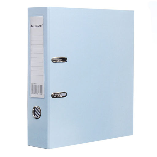 Пaпкa-регистратор А4 75мм Calligrata ламинированная, светло-васильковый  фото 2