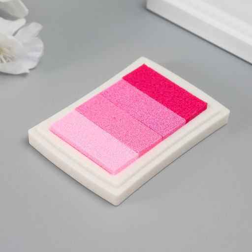 Цена за 2 шт. Штемпельная подушка 4 цвета "Розовая палитра" 7,8х5,5х1,8 см