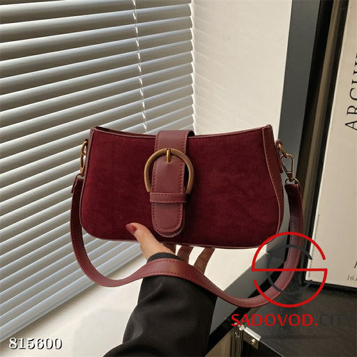 Сумка из мягкой эко-замши с кожаными вставками - Bruno фото 3