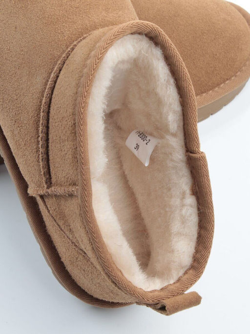 04-PF8300-2 LT. BROWN Угги женские (натуральная замша, 100% шерсть)