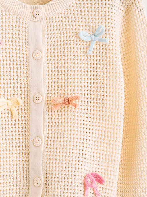 K?z ?ocuk Fiyonk Nak??l? Triko H?rka