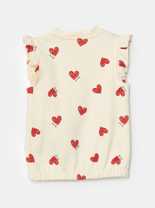 Bisiklet Yaka Bask?l? K?z Bebek Yelek - Waikiki фото 2