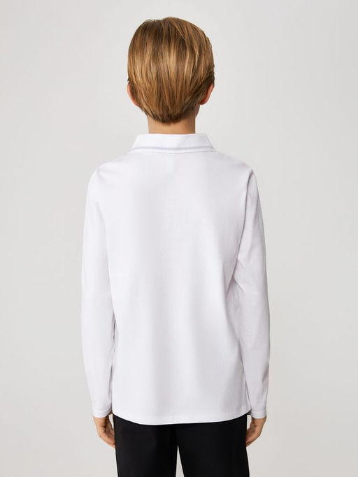 20140830006, Сорочка-поло верхняя детская для мальчиков Sukor белый - Acoola фото 4