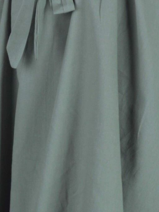 826 GREEN Платье хлопковое с поясом Fashion