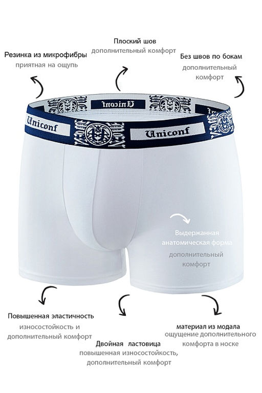 Мужские трусы BBM61 Белый