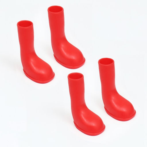 Сапоги резиновые для собак, высокие, размер L (6 х 4, 4 х 9 см), красные - Simaland фото 7