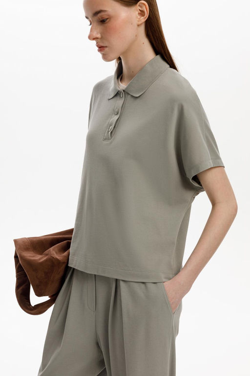 ЕВТ 3288/лесной туман джемпер-поло жен