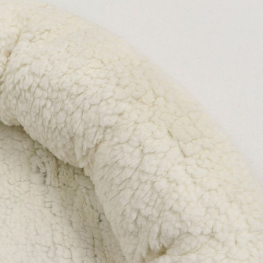 Лежанка для собак и кошек Уют, мягкий мех, 50 х 42 х 11 см, молочная - Пижон фото 4