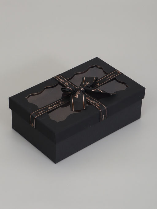 Набор подарочных коробок 3 в 1, прямоугольные с окном 23×16×9.5 21×14×8.0 19×12×6.5 см