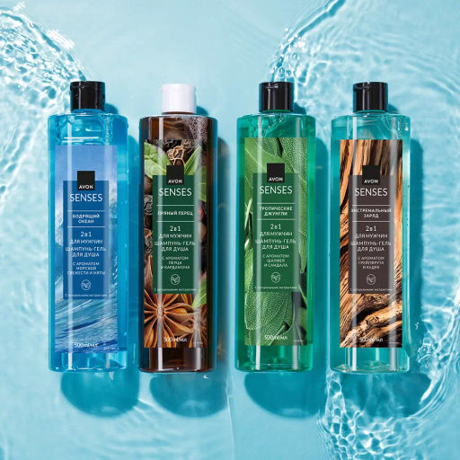 Шампунь-гель для душа для мужчин Экстремальный заряд, 500 мл - Avon фото 3