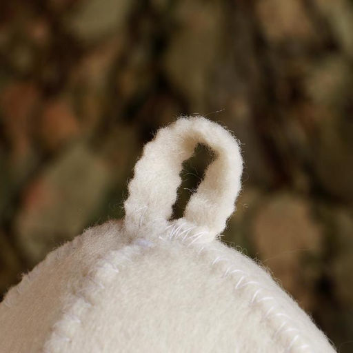 Шапка для бани Т-34, войлок, белая - Добропаровъ фото 3