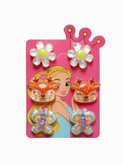 Серьги-клипсы детские на магните Выбражулька «Ассорти», 3 пары