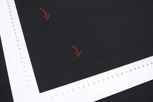 Плотный хлопок цв.Черный с коричневым оттенком, СОРТ2, ш.1.55м, хлопок-100%, 235гр.м/кв - Купава фото 3