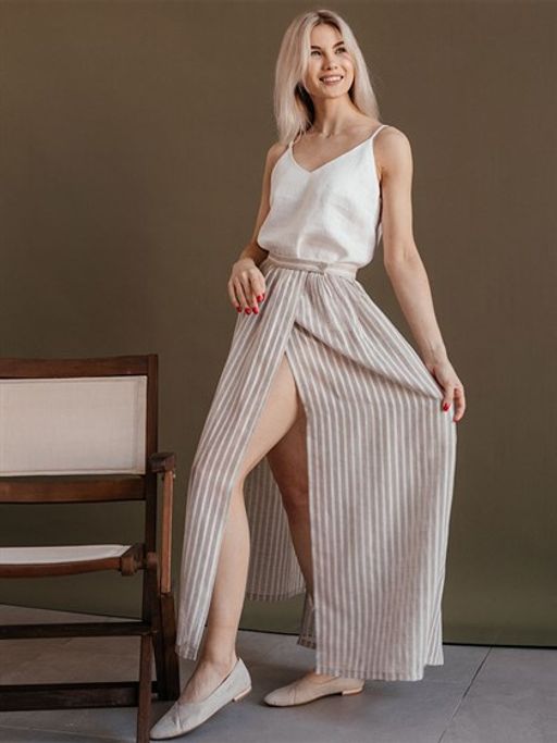 Юбка 100% лен ВОЛТРИ  фото 4