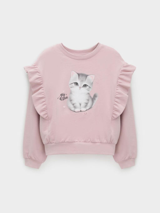 КР 302830/розовый лед к601 джемпер (свитшот) для дев - Crockid фото 2