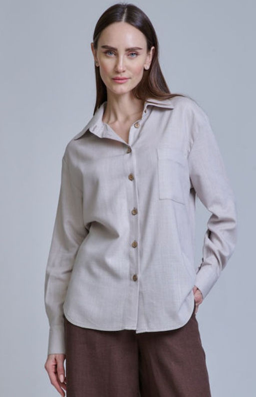 рубашка ЛЕН с ХЛОПКОМ