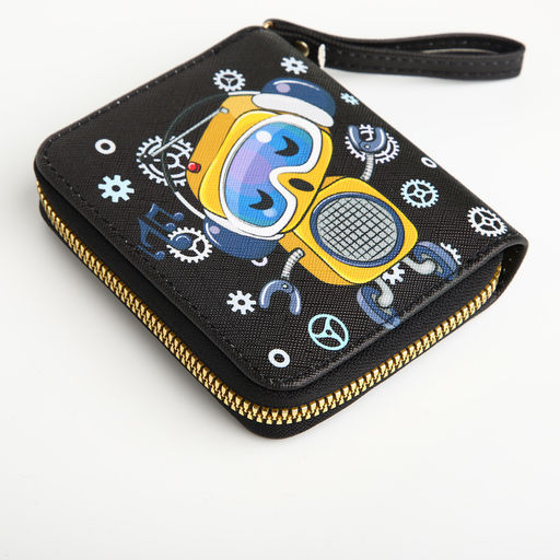 Кошелёк на молнии, чёрный