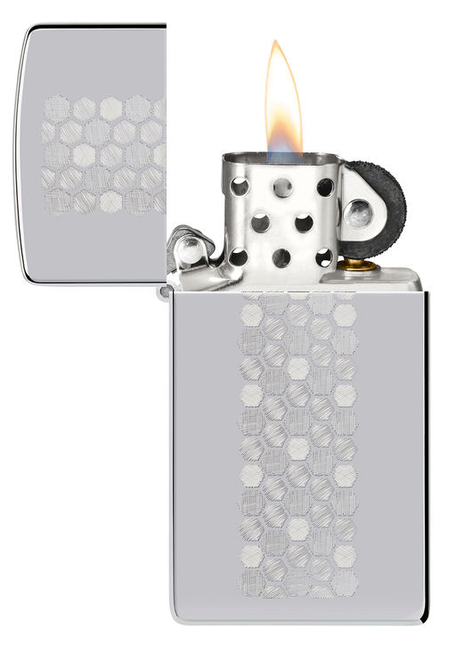 Зажигалка ZIPPO узкая Медовые соты | Slim® Honeycomb 46270