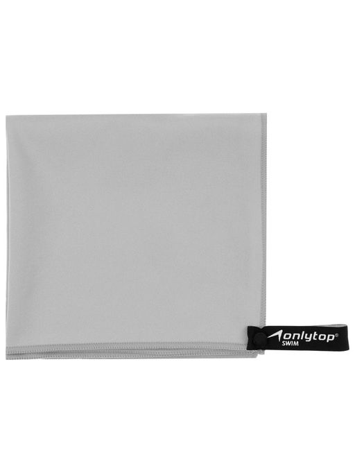 Полотенце из микрофибры ONLYTOP, 40×80 см, цвет серый