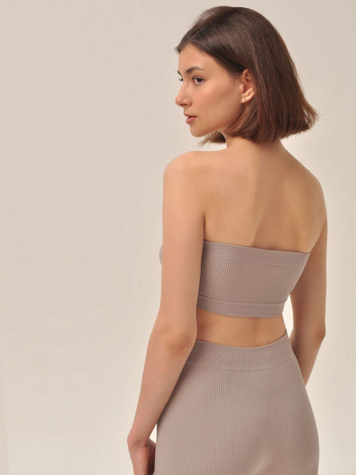 MY Топ женский BU105 TOP BANDEAU RIB(1/100)