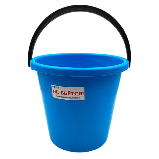 Ведро п/эт. 10л мягкое, пищевое, с мерной шкалой, морозостойкое