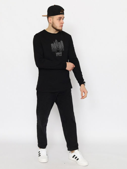 CRB wear/CWSM 60313-22 Джемпер мужской,черный/Ex.Cherubino  фото 2