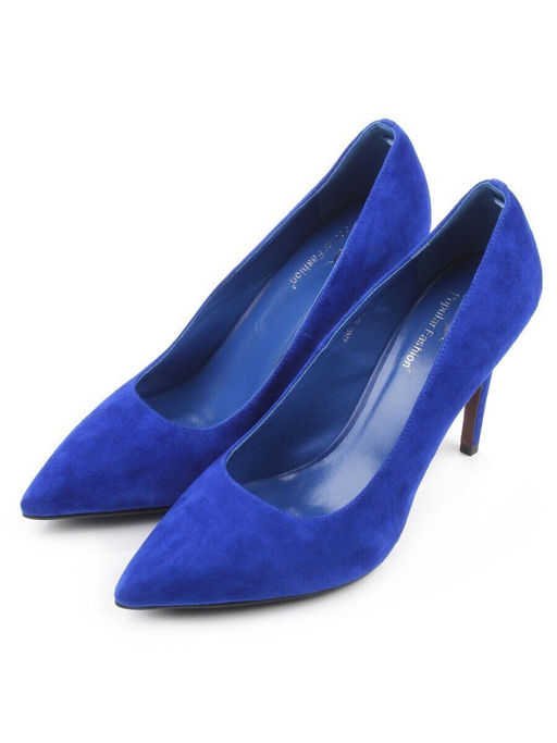 06-A88A-631M BLUE Туфли женские (натуральная замша)