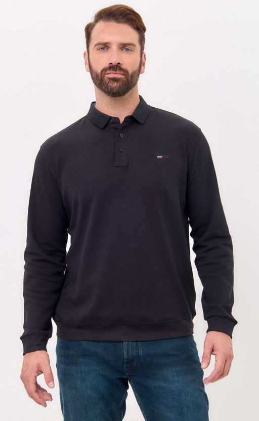 Поло д/р F421-07-7021 black - Fine joyce фото 8