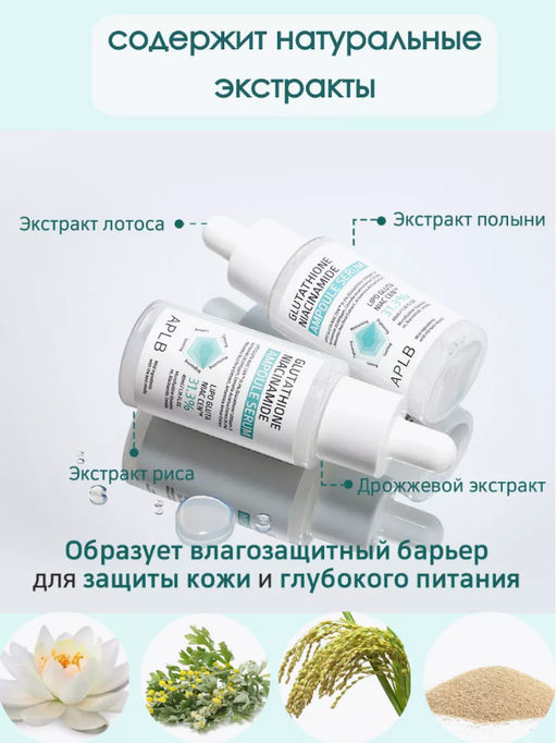 APLB Сыворотка с глутатионом и ниацинамидом GLUTATHIONE NIACINAMIDE AMPOULE SERUM (40 мл)