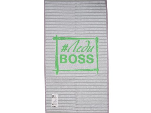 6с103.412ж1 Леди-босс (салато-сер) Полотенце махровое 50х90см