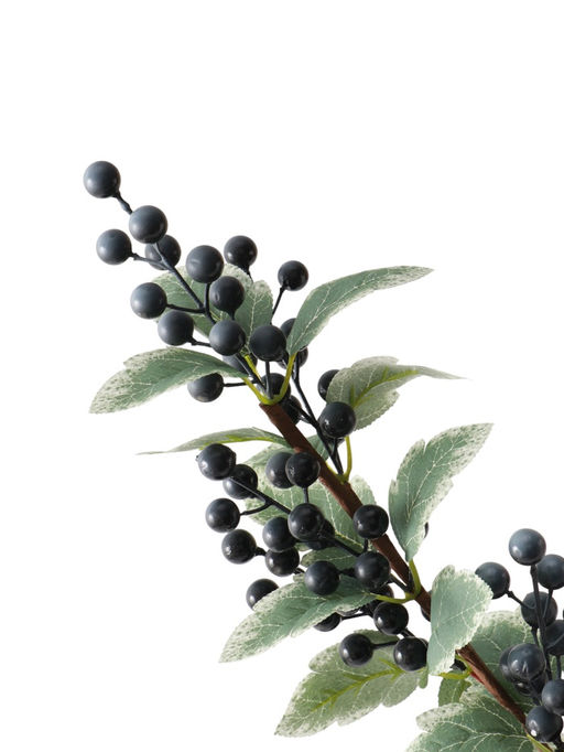 Цветы искусственные "Ветка ягодная" 57 см, синий