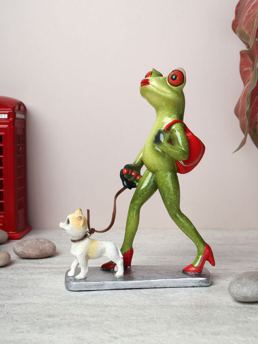 Фигурка Лягушка с собачкой 16 см / YX29011 /уп 24/ - Галеонтрейд фото 2