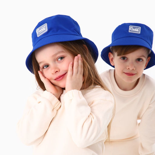 Панама детская для мальчика, синяя, р-р 48-50 см