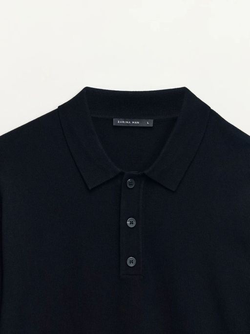 Джемпер поло из трикотажа / Zarina  фото 3