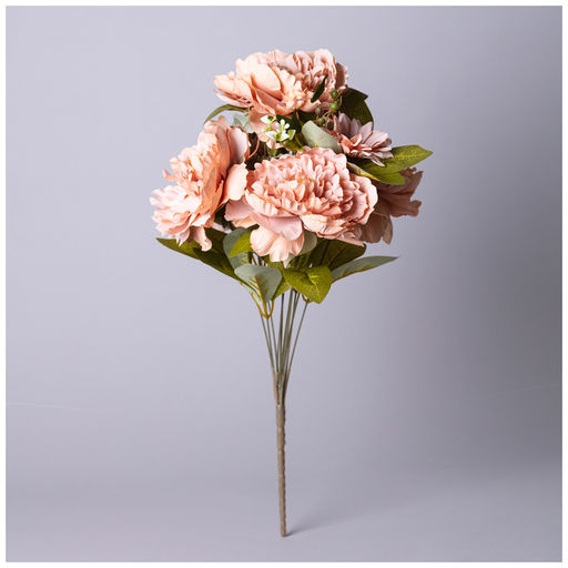 ЦВЕТОЧНАЯ КОМПОЗИЦИЯ ИЗ ПИОНОВ ДЛИНА=53СМ , ЦВЕТ ТЕРРАКОТОВЫЙ - Lefard фото 2