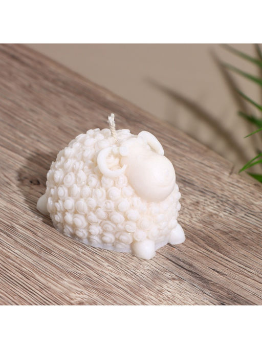 Свеча "Барашек" 4х4,5х6 см, соевый воск