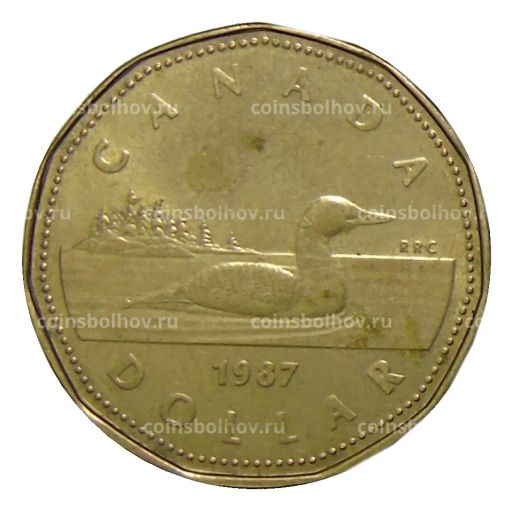 Монета 1 доллар 1987 года Канада