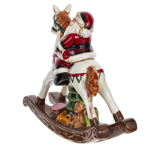 Фигурка декоративная "Дед Мороз на лошадке", L23 W8 H19,5 см