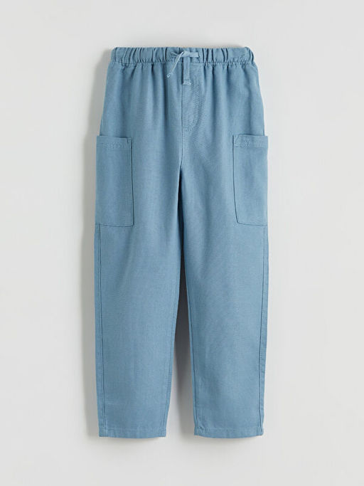 Beli Lastikli Keten Kar???ml? Erkek ?ocuk Pantolon